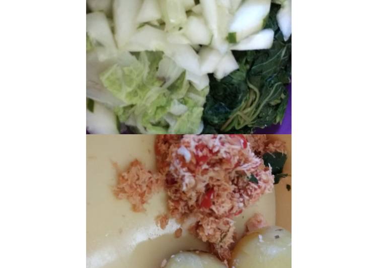 Bagaimana Menyiapkan Menu diet kenyang Urab sayur #diet_kenyang yang Lezat