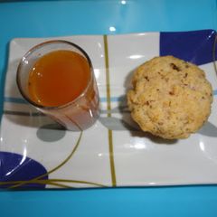 A picture of Tomato and Carrot Clear Soup.
