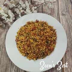 Uggani - South Indian Puffed Rice Breakfast A picture of Uggani - South Indian Puffed Rice Breakfast.