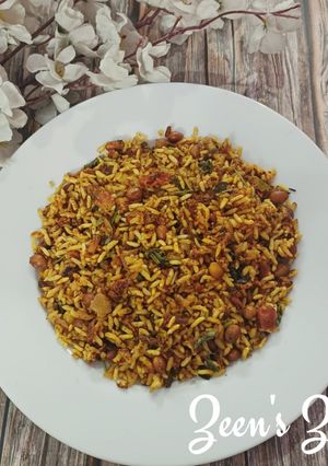 A picture of Uggani - South Indian Puffed Rice Breakfast.