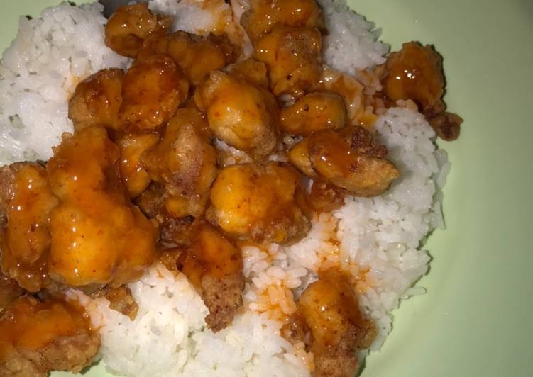 Proses Membuat Ayam Tepung Saos Merah yang sempurna