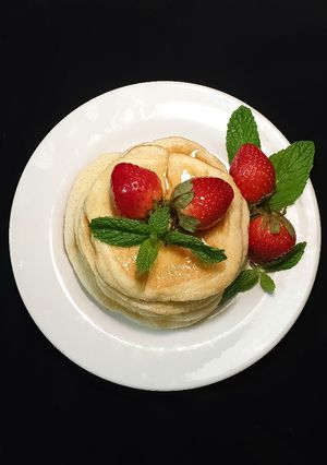 A picture of Fluffy pancakes.