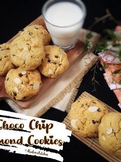 Foto resep 🍪 Choco Chip Almond Cookies 🍪
