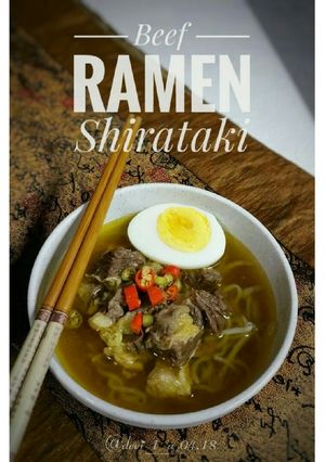 Foto resep Beef Ramen Shirataki