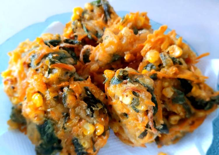 Bakwan Sayur Crispy (Jagung Bayam Wortel Tauge) Bala Bala