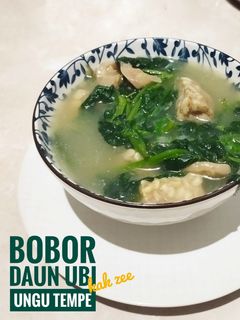 Foto resep Bobor Daun Ubi Jalar Tempe