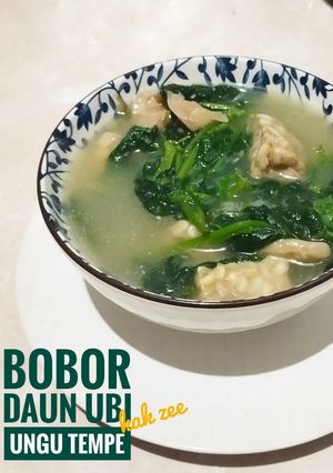 Foto resep Bobor Daun Ubi Jalar Tempe