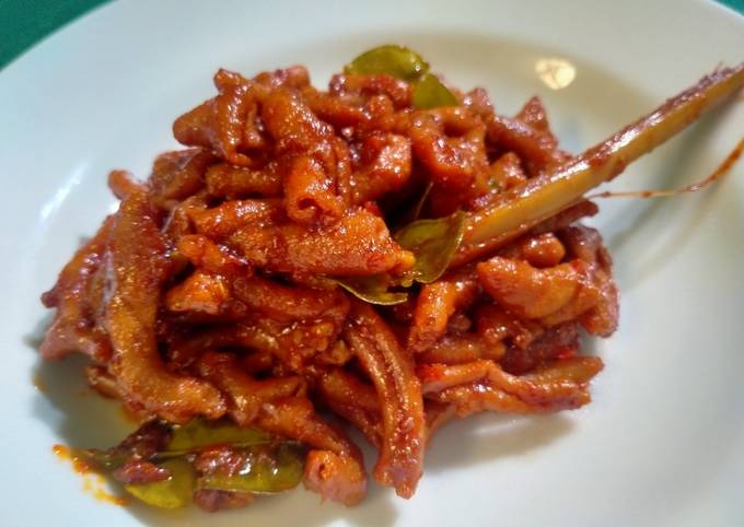 Foto resep Usus ayam pedas asam manis