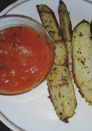 Una foto de Papas horneadas