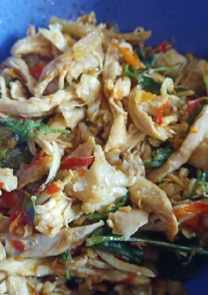 Foto resep Ayam Suir Kemangi Pedas