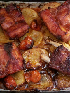 Foto principal de Costilla adobada al horno 🐷 con guarnición