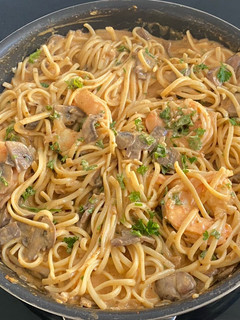 A picture of Linguine With Creamy Shrimp Paste.