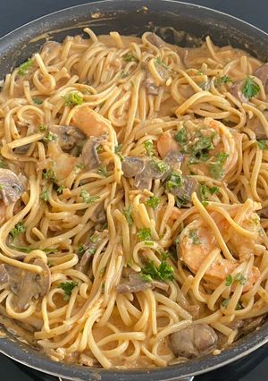 A picture of Linguine With Creamy Shrimp Paste.