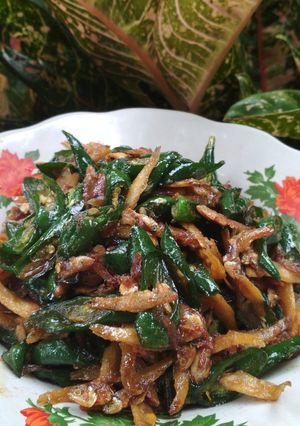 Foto resep Oseng teri lombok ijo