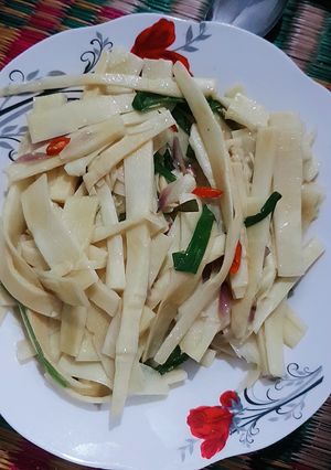 Hình của món Măng xào.