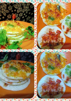 A picture of 3 ways Mini uttapam.
