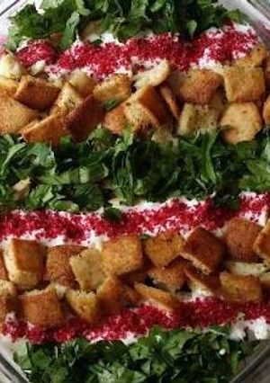 صورة لوصفة سلطة باذنجان 🍆 بالفراخ وزبادي (الروب)