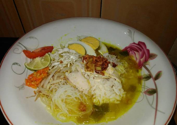 Soto ayam lamongan less rempah