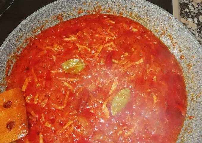 Salsa diavola a la Rosaleda Receta de Juande Ramirez Dominguez- Cookpad