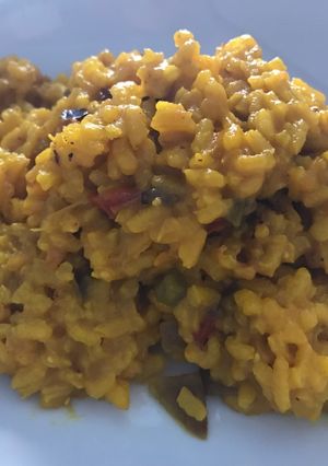Una foto de Paella de verdura