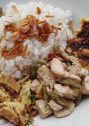 Foto resep Nasi campur ala saya