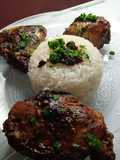 Pollo frito sazonado con🐤🍋🐥🍋 pimentón y limón🐥🍋🍋