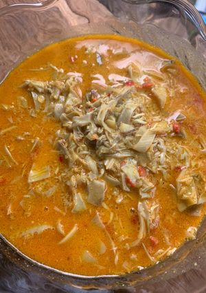 Foto resep Jantung pisang kuah santan