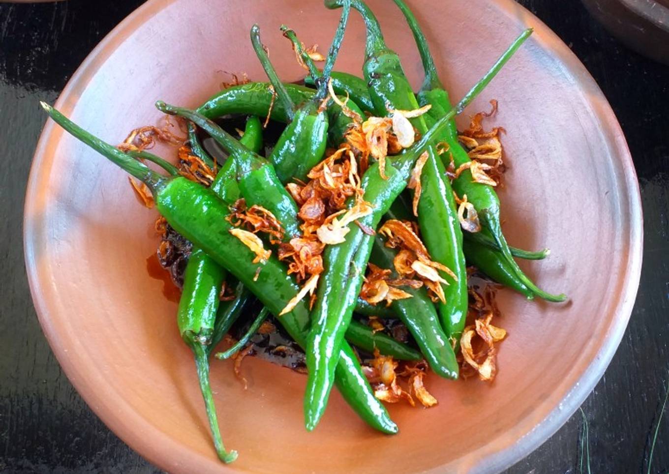 Cabe Ijo Goreng Dikecapin