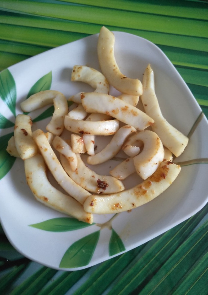 Una foto de Rabas a la plancha con limón