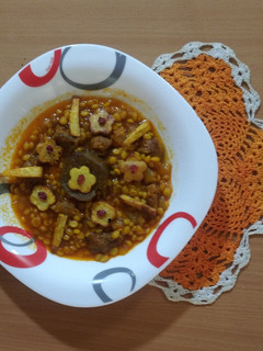 عکسی از دستور قیمه بادمجان مجلسی😋