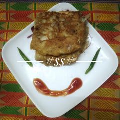 A picture of "Egg with butter bread".