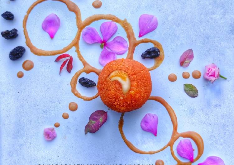 Simple Way to Make Perfect Rangoli Laddu- (Motichoor Boondi Laddu recipe in English)