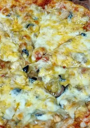 صورة لوصفة بيتزا 🍕