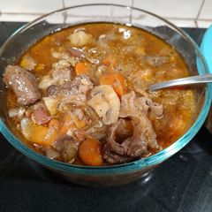 A picture of Pressure cooker Beef Bourguignon.