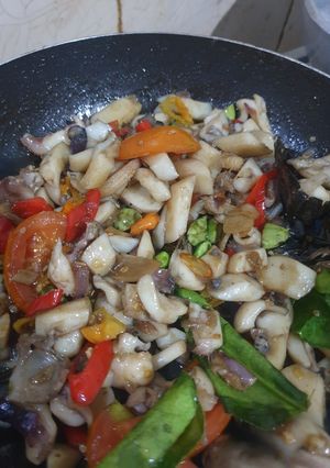 Foto resep Tumis cumi pete