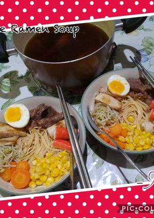 Foto resep Sup Ramen Simple
