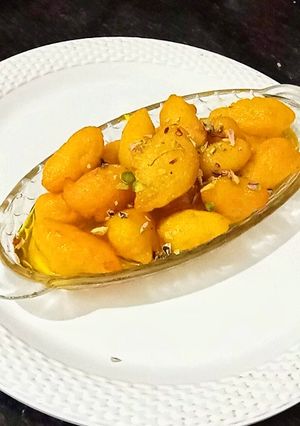 A picture of Urad Dal RasBhari.