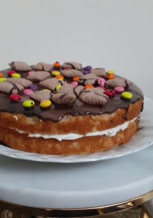 عکسی از دستور کیک ساده بدون فر