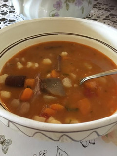 Zöldséges bableves recept fotója