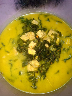 Foto resep Sayur daun singkong kuah santan