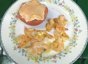 Una foto de Camarones 🍤 con mayonesa de chipotle
