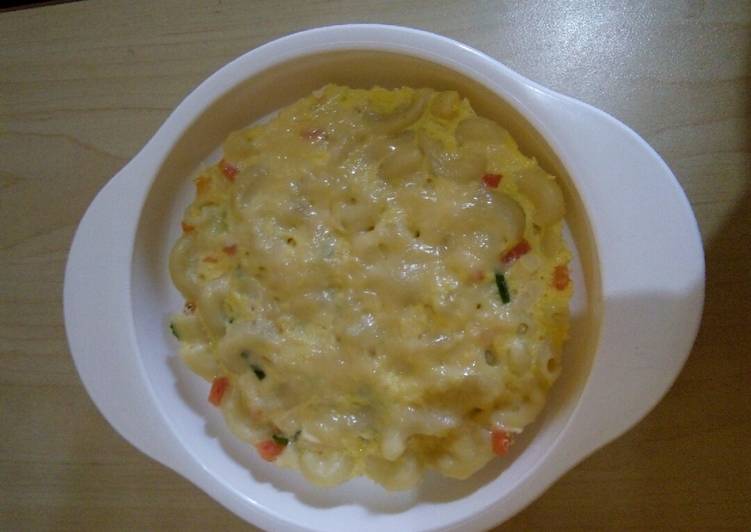 Macaroni telur MPASI cemilan 15 month