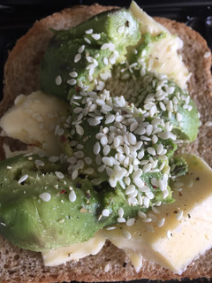 Una foto de Sándwich saludable. El mejor almuerzo, rápido, proteico