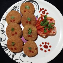 Vermicelli Vegetable Cutlet A picture of Vermicelli Vegetable Cutlet.