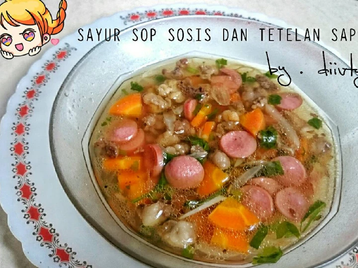 Langkah Gampang Menyiapkan Resep Sayur Sop Sosis Dan Tetelan Sapi Anti Ribet, Lezat Sekali