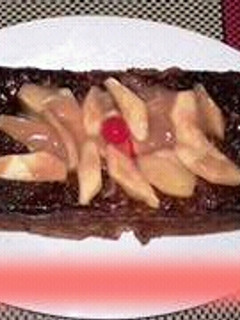 Una foto de Sencillo Budin de Pan y Manzanas