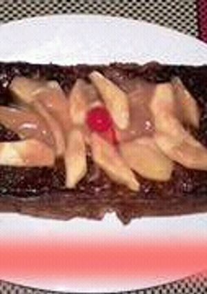 Una foto de Sencillo Budin de Pan y Manzanas