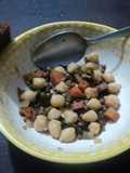Ensalada campesina navideña de garbanzo y lentejas las correa
