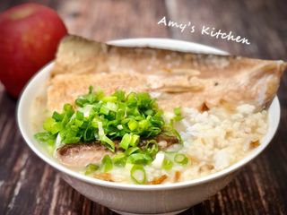簡單煮虱目魚鹹粥 / 電鍋料理