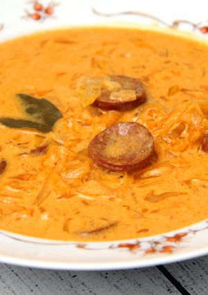 Káposztaleves kovászolt káposztából recept fotója